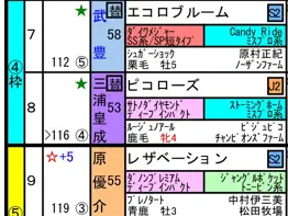 京成杯AHのhide指数競馬新聞の一部